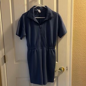 Yogalicious Women's Navy Blue Romper